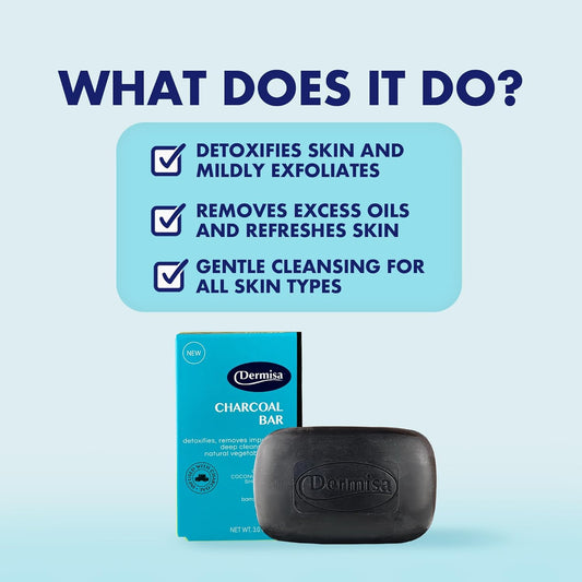 Dermisa Charcoal Bar 3 Ounce (89ml)
