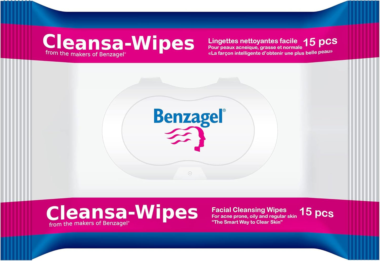 Benzagel Cleansa-Wipes, 15 Count