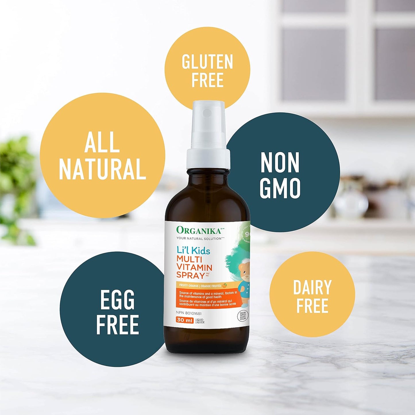 Organika 儿童锌维生素C喷雾 - 橙橘味 + Organika 儿童复合维生素喷雾 - 橙子味(建议年龄 1-3 岁)