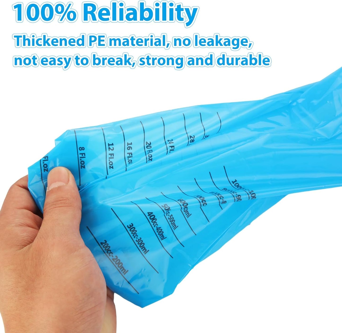 Acrux7 100 Pack Vomit Bags Disposable Emesis Bag for Car Boat Travel