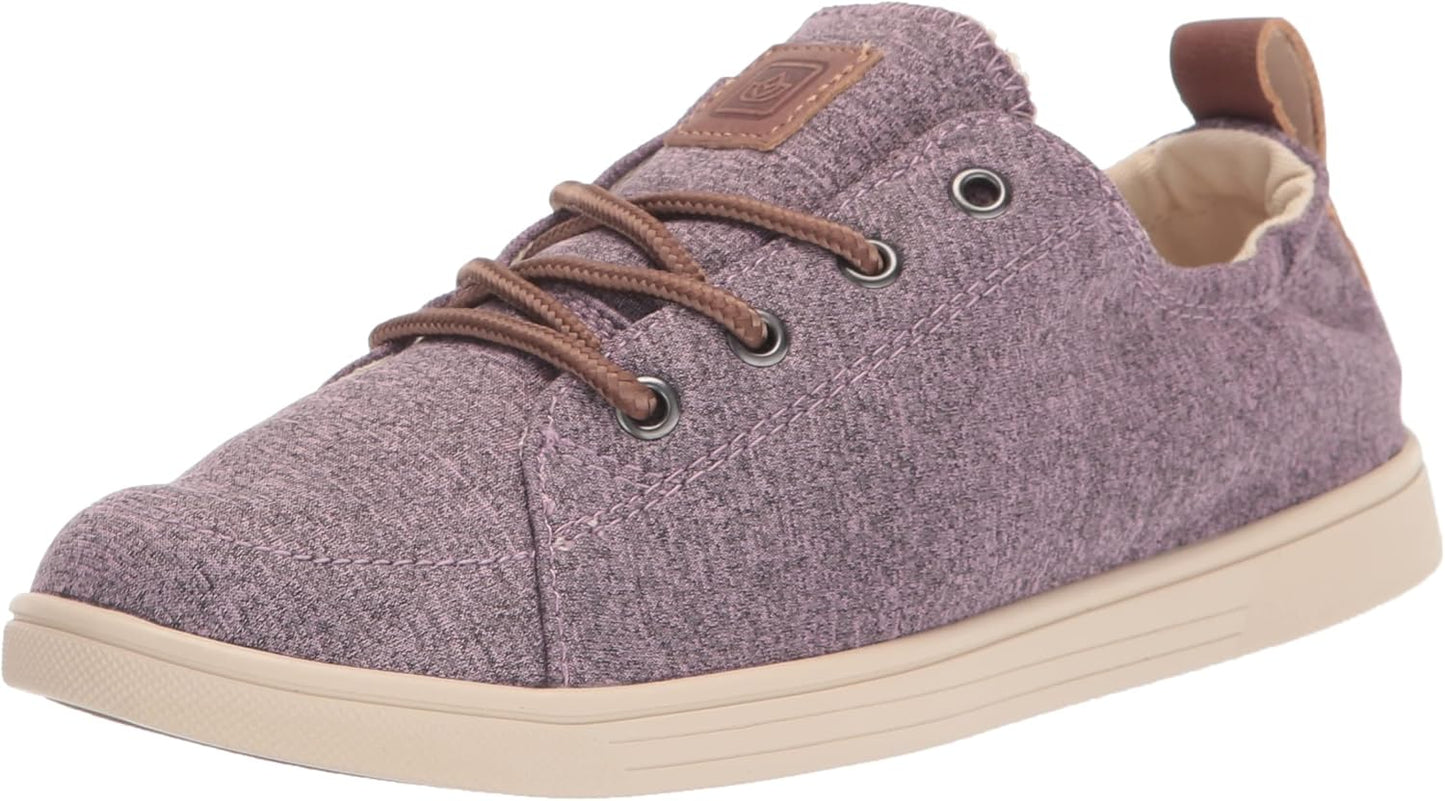 Spenco Women's Santa Clara Heathered Sneaker, Elderberry, 8.5