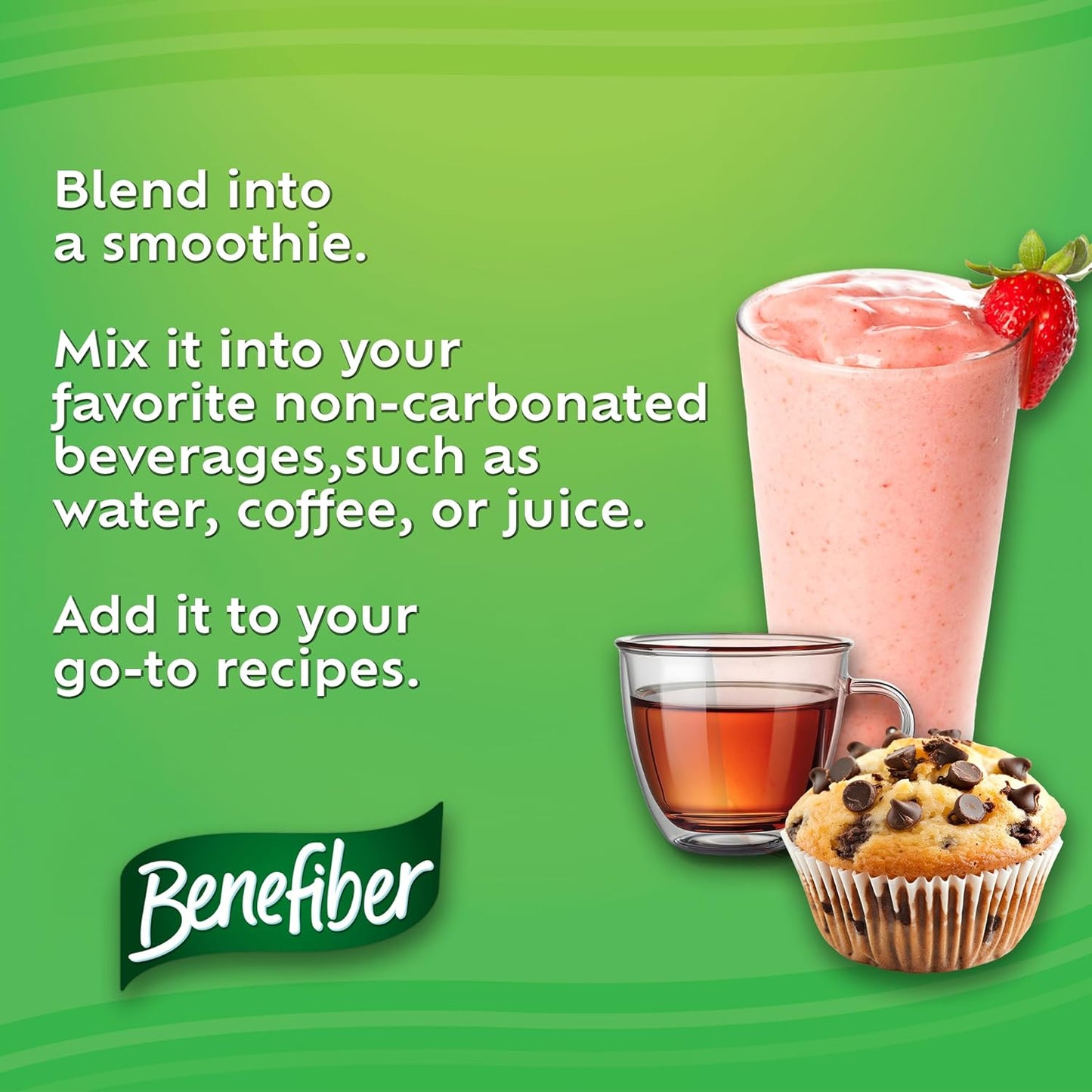 Benefiber 益生元膳食纖維粉,無味,無糖,每日纖維 - 62 份(248 克)