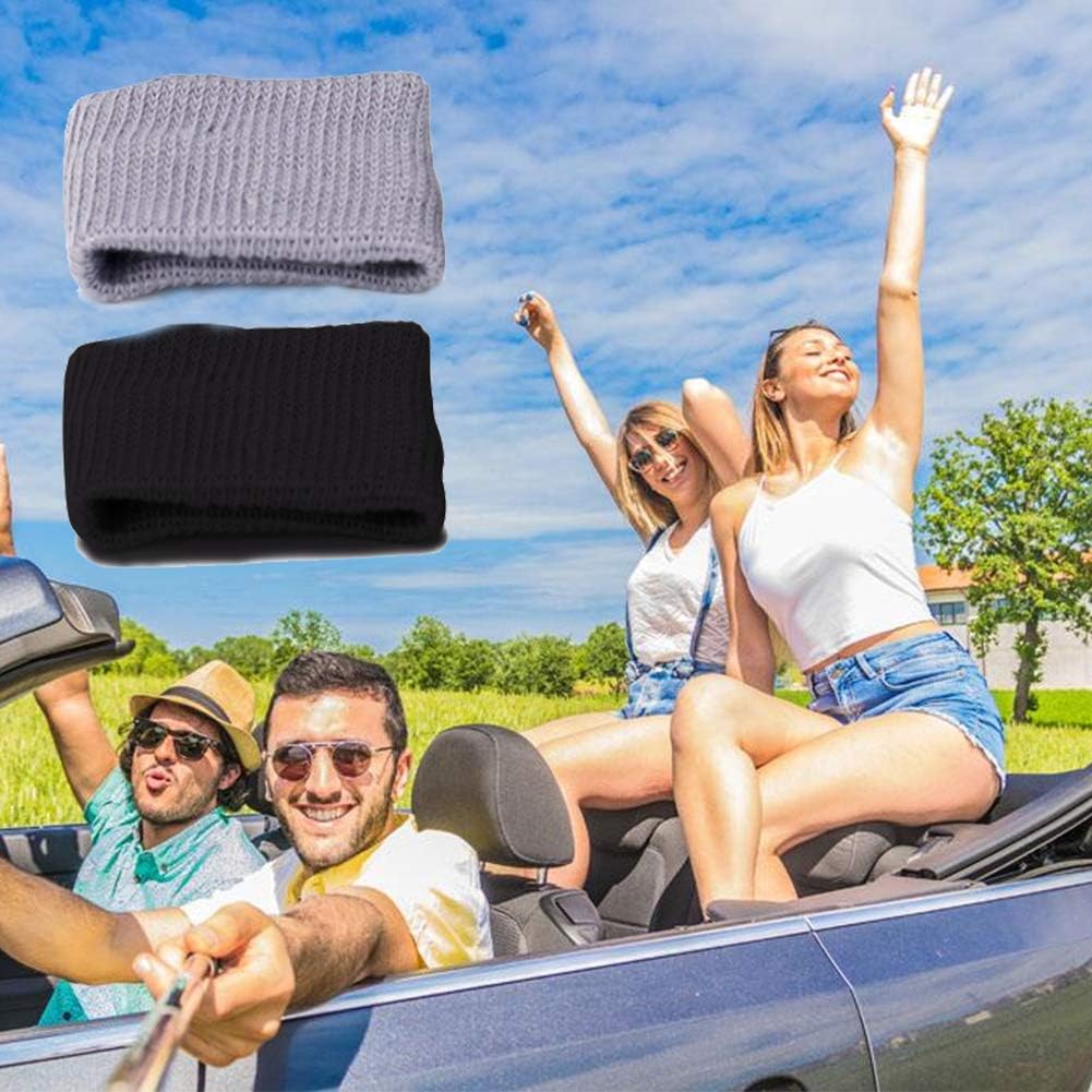 Travel Wristbands,Travel Motion Sickness Relief Wrist Band,Natural Nausea Relief,4-Pair (Black+Grey)