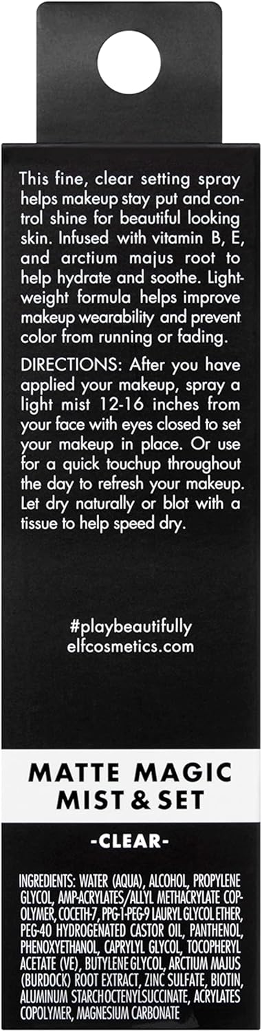 e.l.f. Halo Glow Highlight Beauty Wand, Liquid Highlighter Wand For Luminous, Glowing Skin & Matte Magic Mist & Set - Small, Lightweight, Long Lasting, Mattifying, Revitalizes