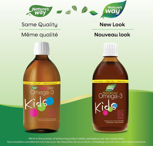NutraSea Omega-3 Kids (Bubblegum) 500 ml (Pack of 1)
