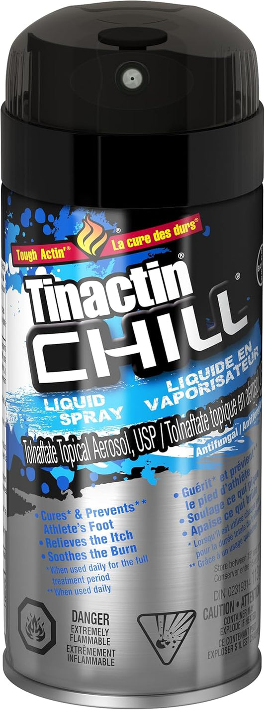 Tinactin Chill Liquid Spray, Antifungal treatment, 113 g