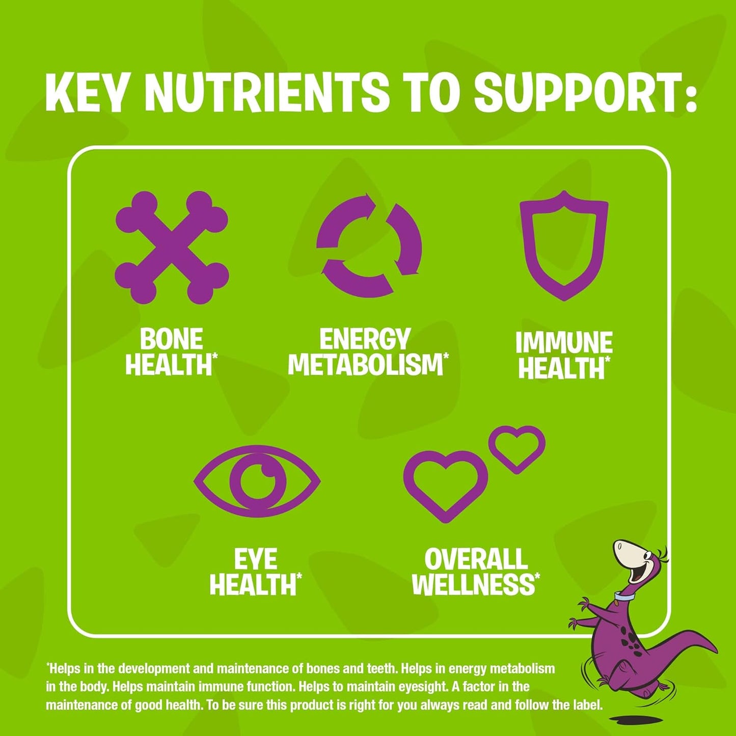 FLINTSTONES 儿童复合维生素软糖 - 儿童复合维生素,儿童复合维生素软糖有助于保持身体健康,不含人工甜味剂、阿斯巴甜、合成 FD&C 色素,180 粒软糖