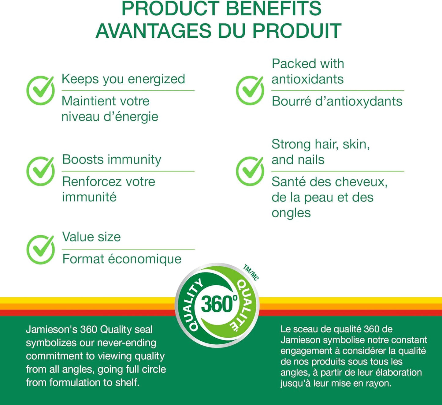 Jamieson 100% 女士复合维生素,含蔓越莓、生物素和钙,支持能量、免疫力、日常健康、健康皮肤和骨骼健康,每日一片,160 粒胶囊