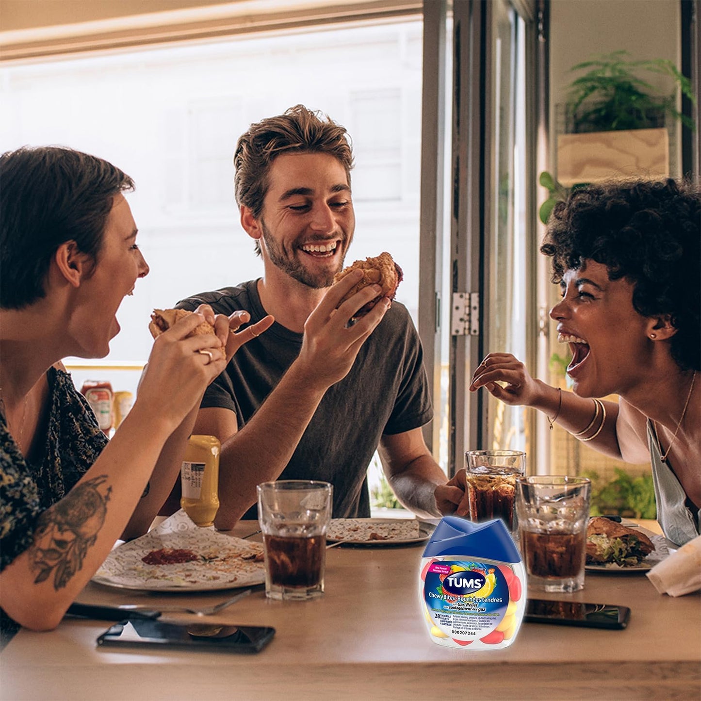 TUMS 咀嚼片(緩解脹氣),抗酸劑,緩解胃灼熱,28 片