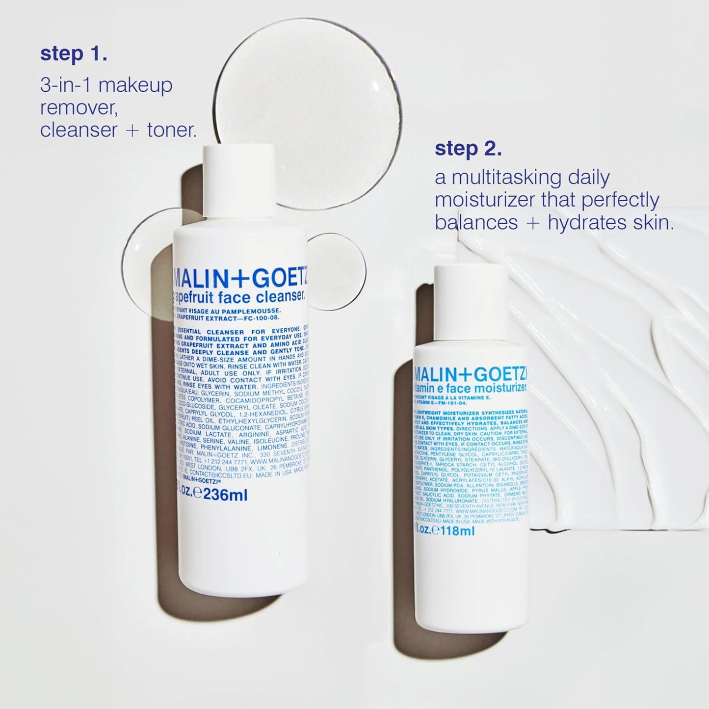 Malin + Goetz Face Cleanser, Grapefruit, 8 Fl Oz