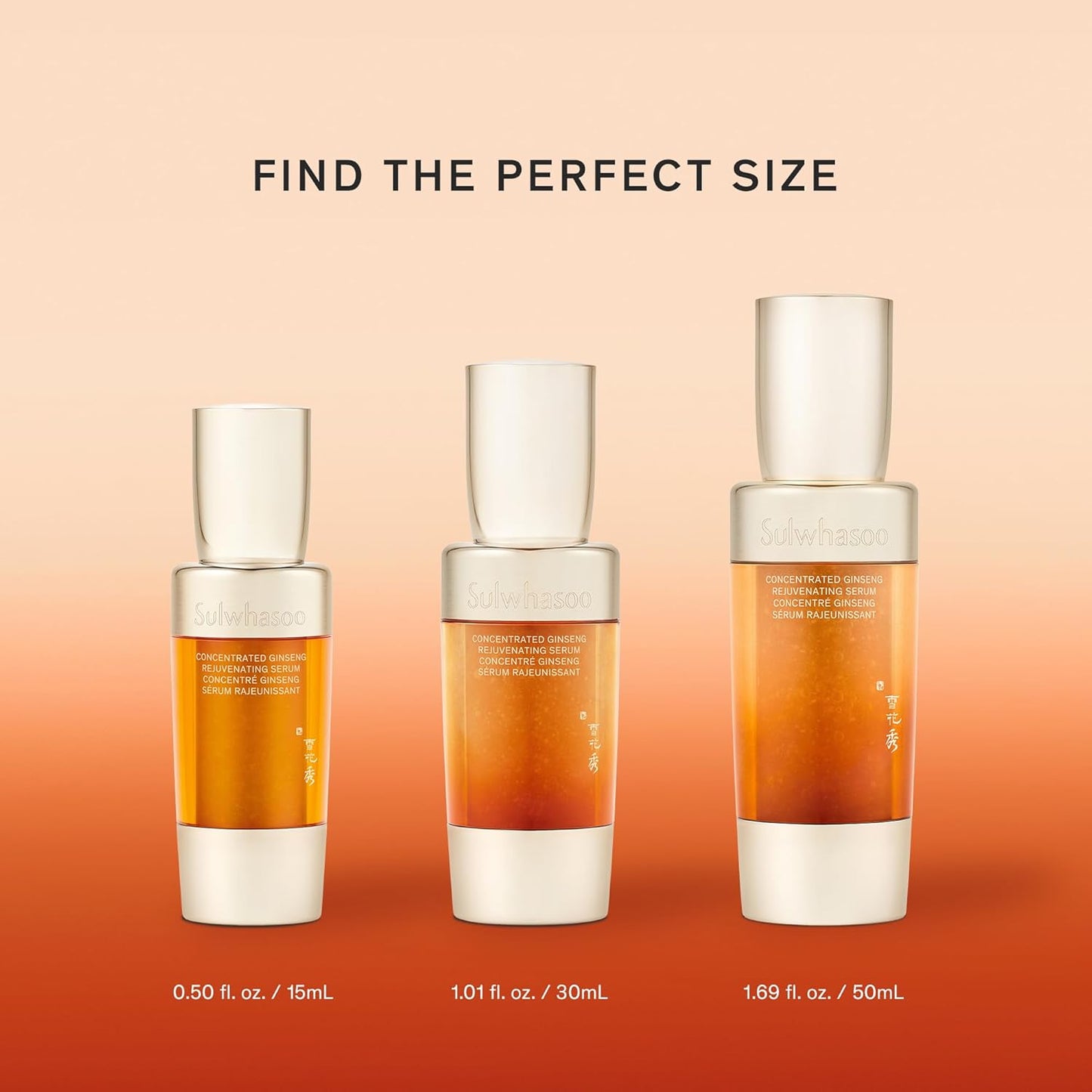 Sulwhasoo Concentrated Ginseng Rejuvenating Serum- Ginseng & Peptide Anti-Aging Serum with Niacinamide, Retinol, Vitamin B5 & Hyaluronic Acid for Wrinkles & Hydration, 1.01 fl. oz.(Packaging May Vary)