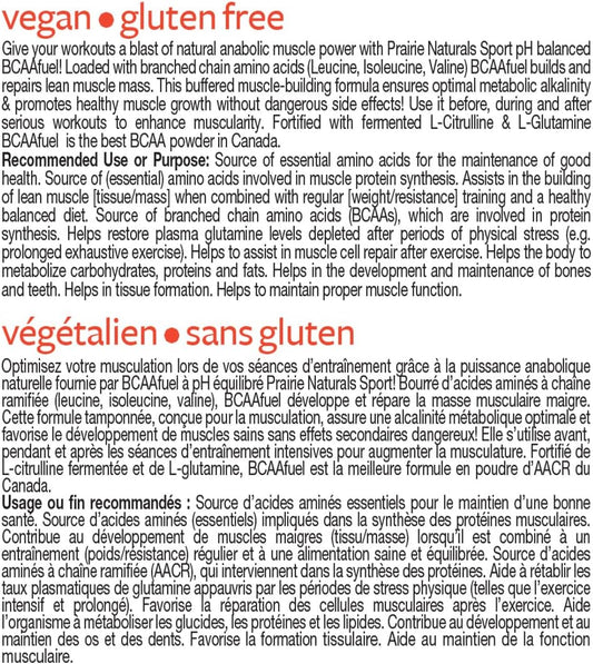 Prairie Naturals BCAA 能量飲料 PH 值均衡水果賓治粉 315 克