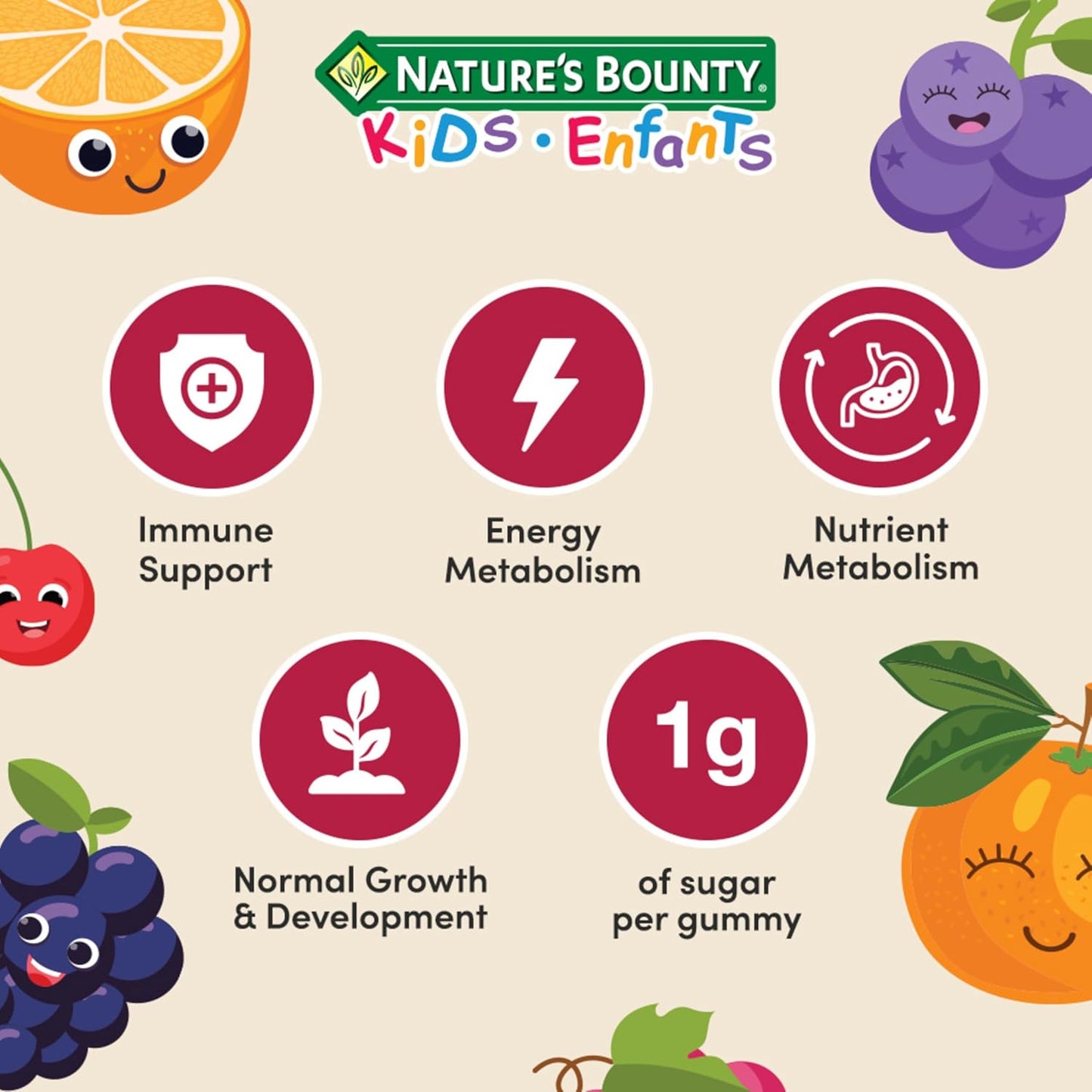 自然之宝儿童维生素 B12 助您健康成长,每粒软糖仅含 1 克糖,适用于维生素 B12 缺乏症,促进能量和营养代谢,支持免疫系统,促进生长发育,300 克