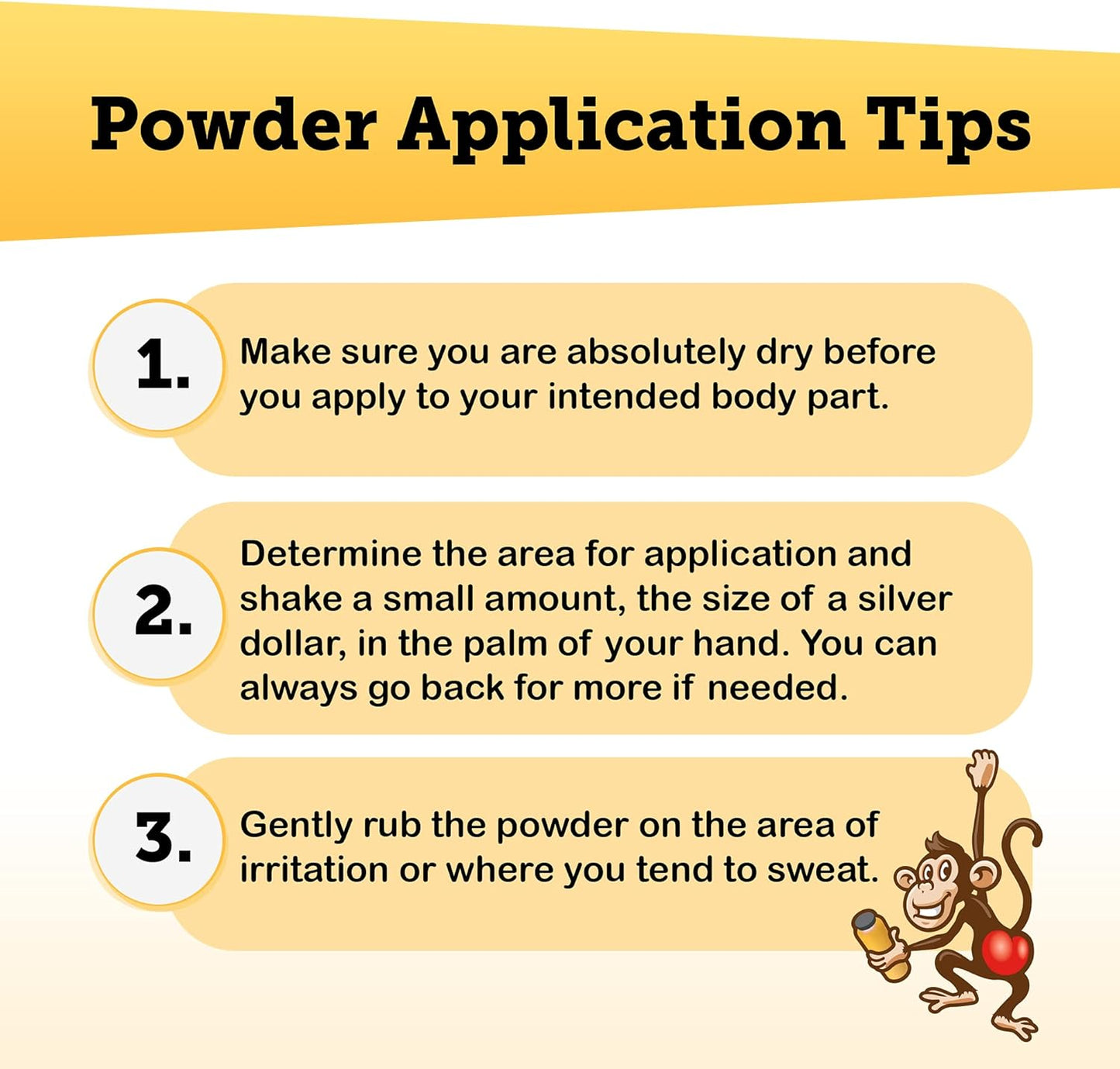 防猴屁股爽身粉,不含滑石粉的炉甘石粉,可去除汗液、异味和摩擦,8 盎司,1 包