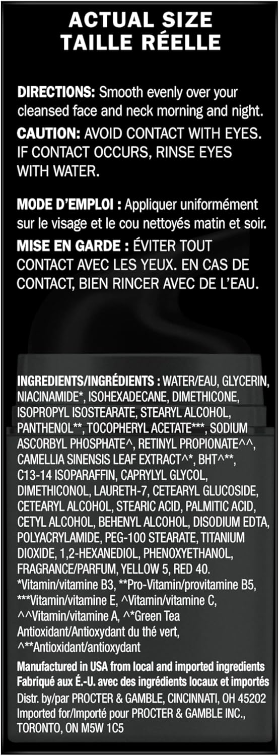 Olay Total Effects 7-In-One Anti-Aging Face Moisturizer with VitaNiacin Complex II, Vitamin B3, 50 mL