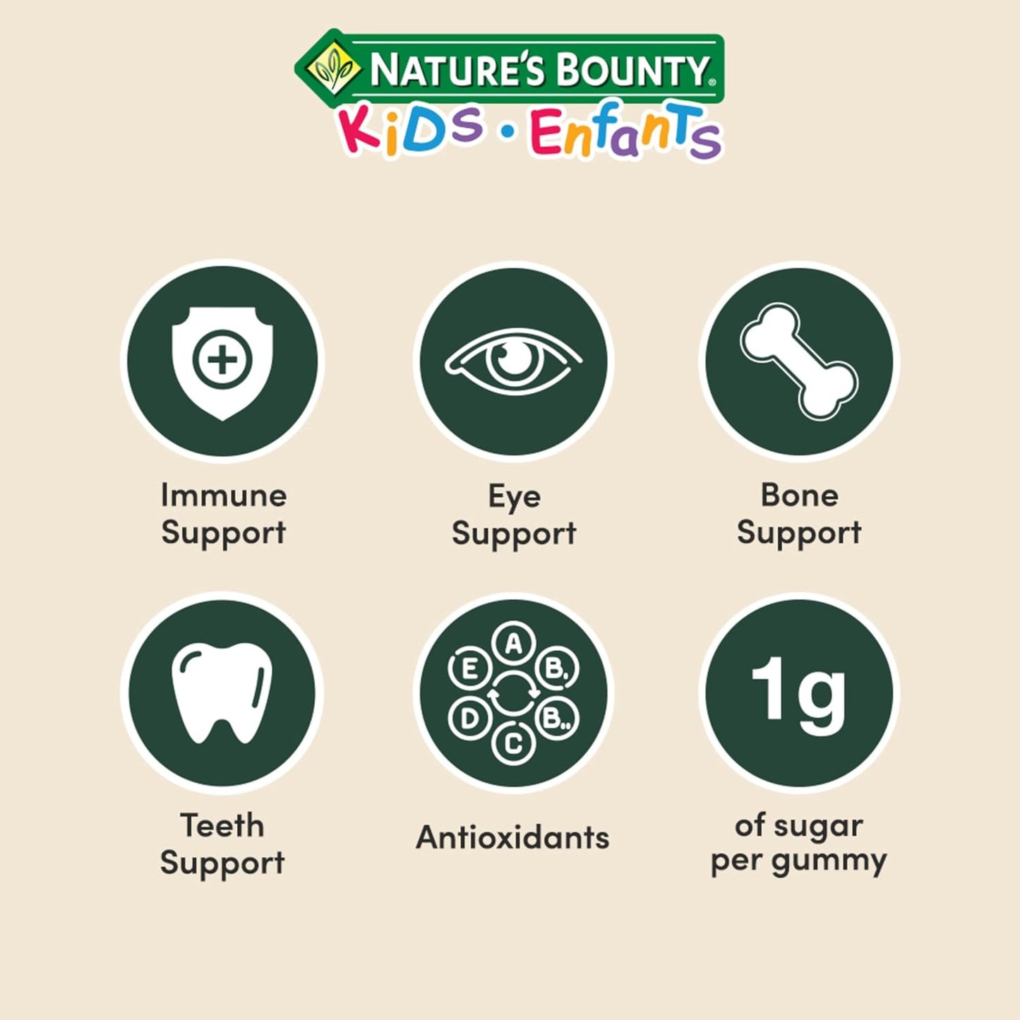 自然之宝儿童复合维生素,迪士尼公主口味,每粒软糖仅含 1 克糖,支持免疫系统、眼部健康、骨骼和牙齿,抗氧化剂来源,无麸质,水果味软糖,150 粒