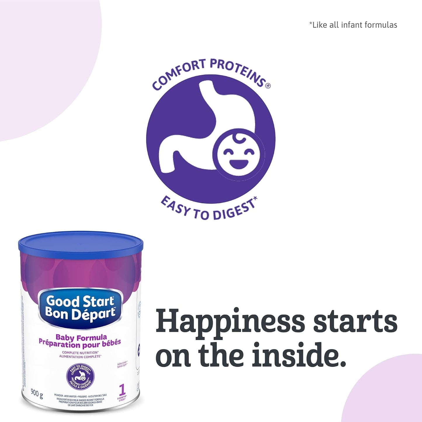 GOOD START 第 1 阶段,粉末,900 克,4 支装