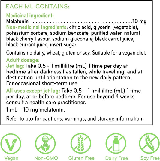 SISU 褪黑激素液 10 毫克,黑樱桃味 59 毫升(1 包)