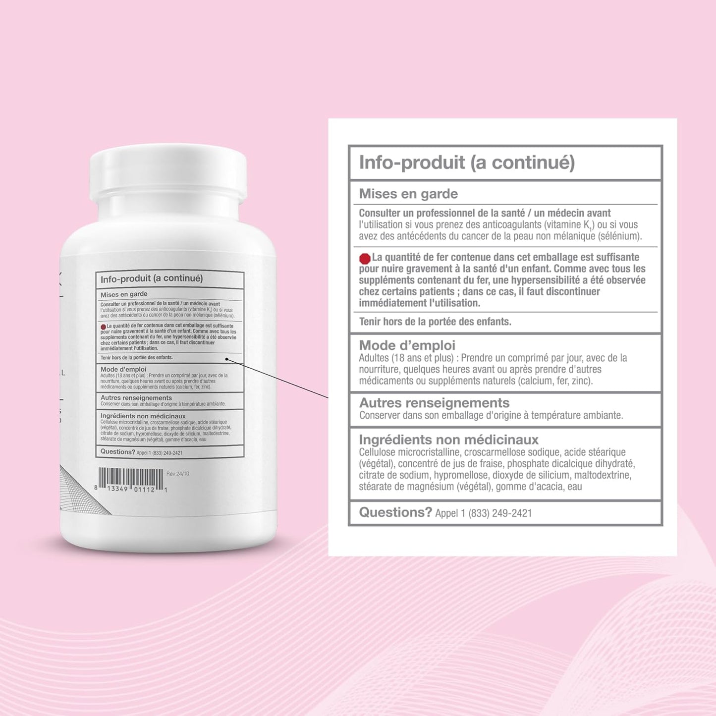 TheraNatal 核心孕前维生素和矿物质补充剂(90 天供应)| 女性孕前核心营养素