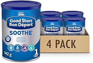 NESTLÉ GOOD START Soothe Baby Formula, Powder, 0+ Months, 942 g, Pack of 4
