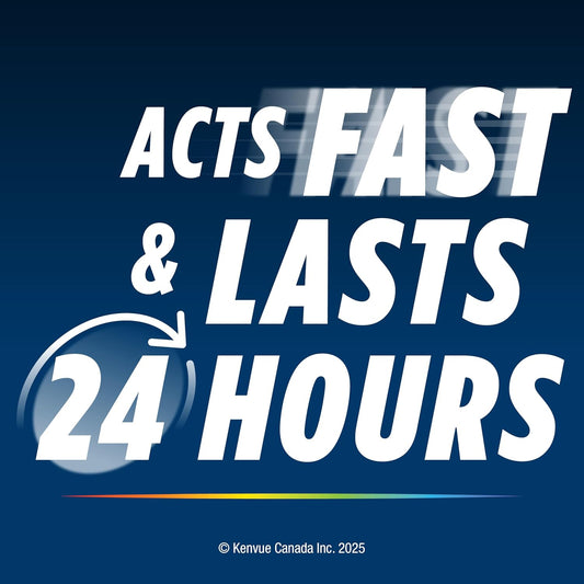 Reactine Liquid Allergy Medicine - For Itchy Eyes, Hives, Runny Nose - 24 Hour Allergy Relief - White Grape Flavour, 118 mL