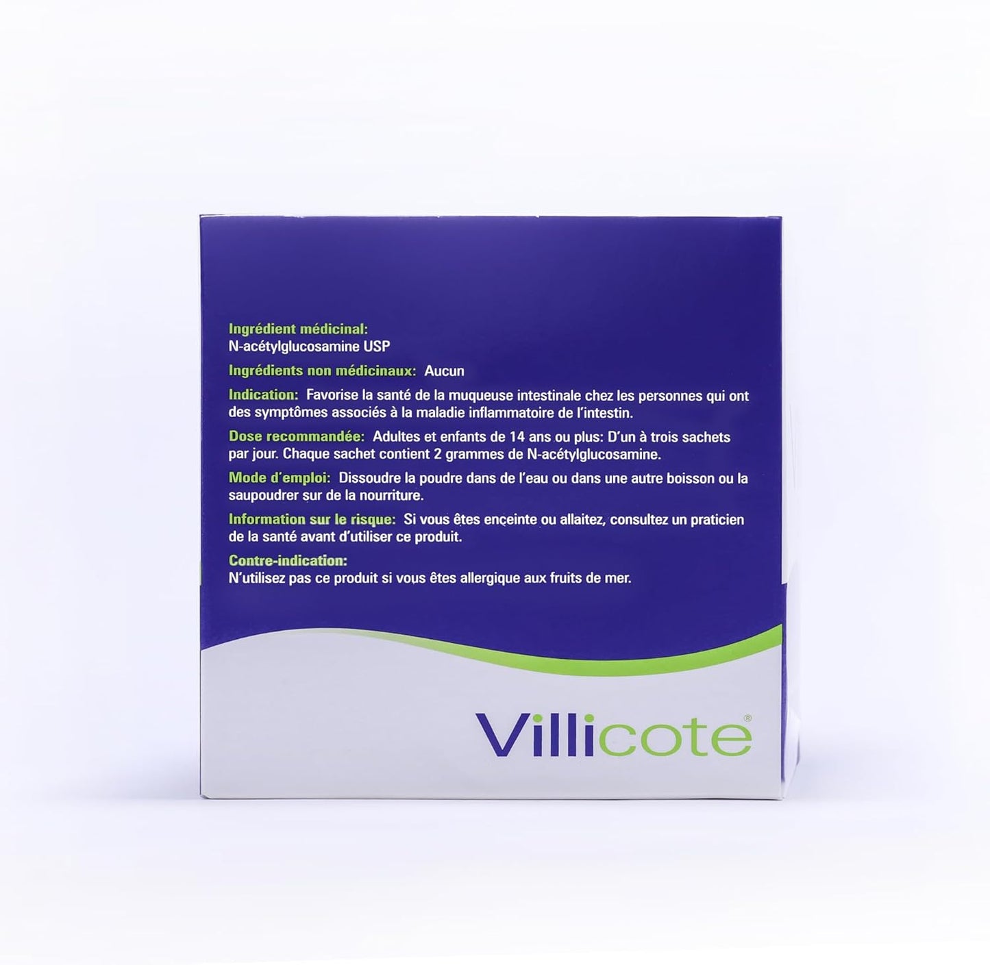 Wellesley Therapeutics Villicote, Restores Gut Integrity, Digestive Comfort, Soothes Abdominal Discomfort, Non-GMO, Gluten-Free, Dairy-Free, 120g, 60 sachets