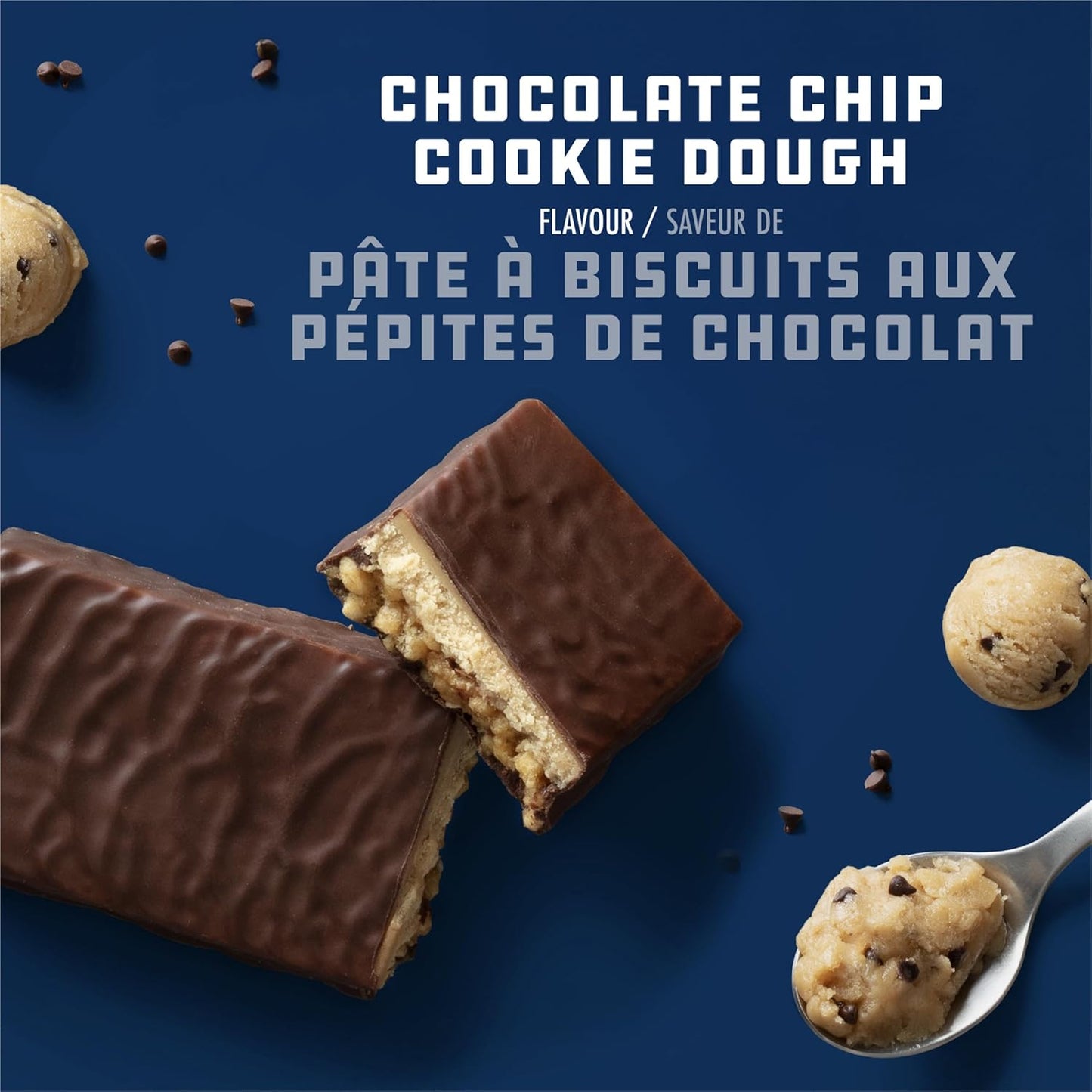 CLIF BUILDERS 蛋白棒,巧克力曲奇饼干口味,20 克蛋白质,加拿大制造,无麸质,无人工香料,68 克(6 包),加拿大制造