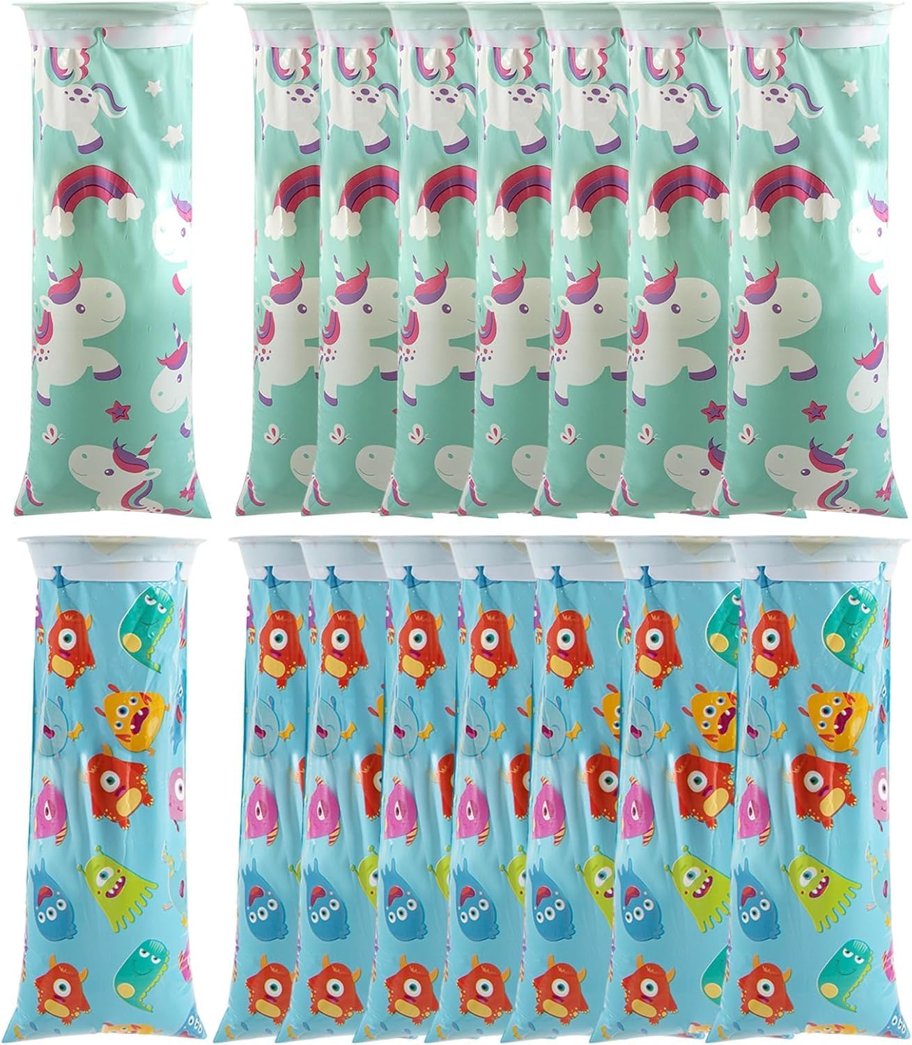 16 Pcs Kids Vomit Bags Disposable Emesis Bags 1500ml,Puke Bags Vomit Bags Disposable for Car,Barf Bags Disposable Car Kids(Pony marine animal style)