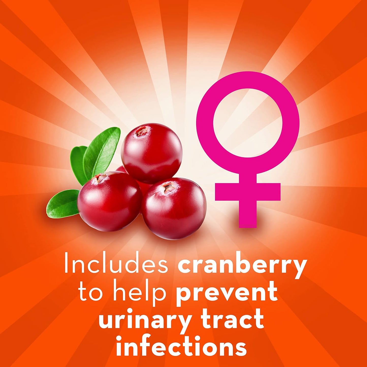 Align 女性健康益生元 + 益生菌软糖,有助于预防尿路感染,蔓越莓味,50 粒软糖