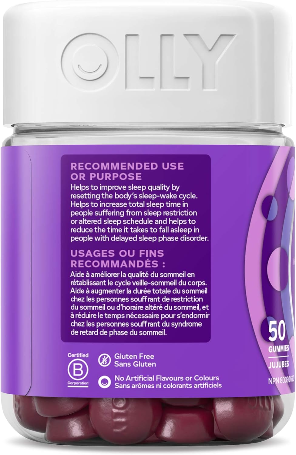 OLLY 睡眠软糖补充剂(Blackberry Zen)+ OLLY 每日能量软糖补充剂(Tropical Passion)套装