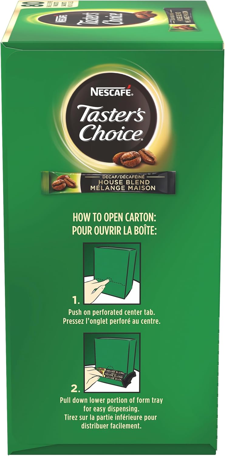 雀巢速溶咖啡包,低咖啡因,品尝者之选轻度烘焙,1.7 克单包(80 包)