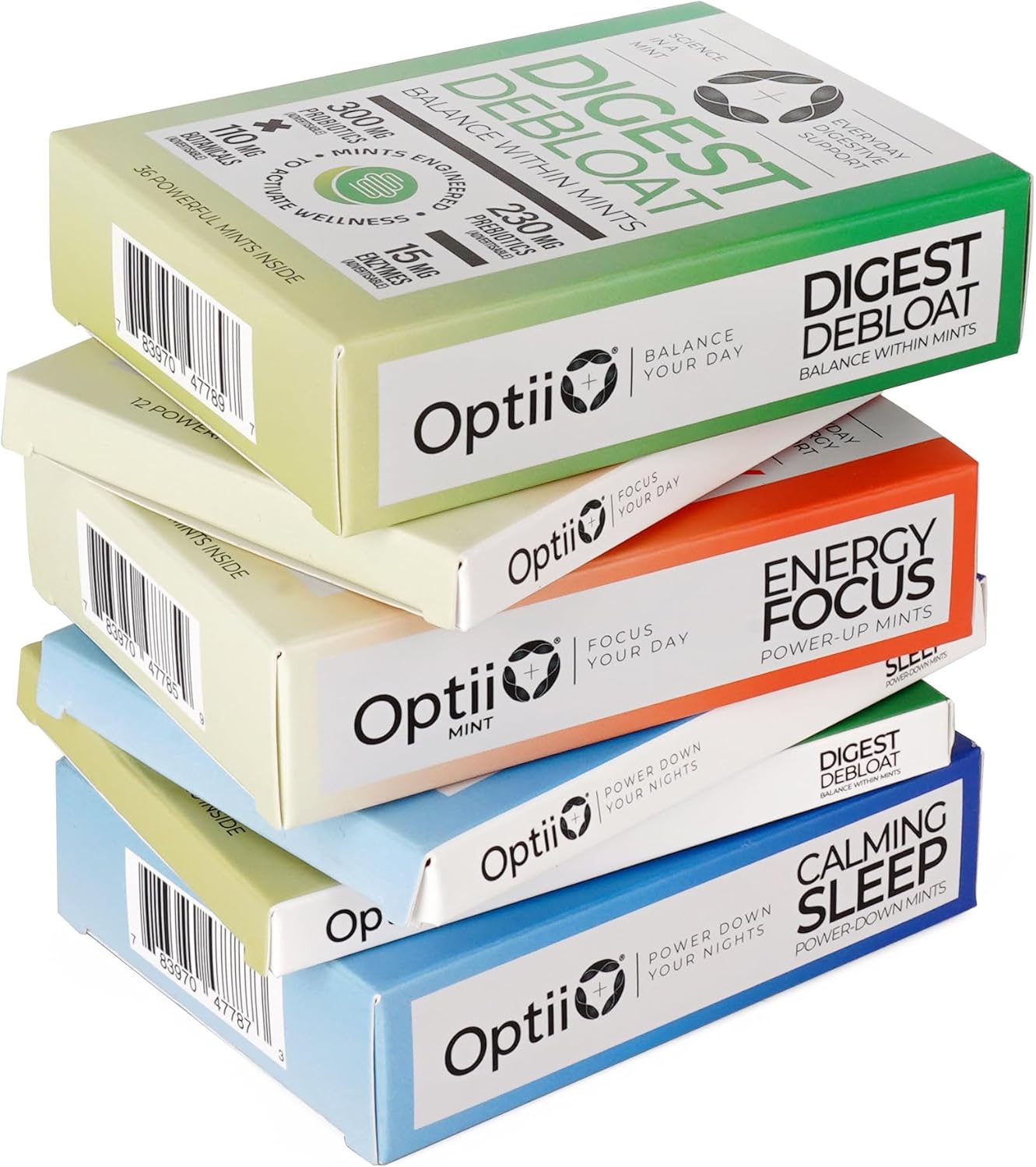 Optii 薄荷糖。消胀助消化薄荷糖。12 片装。无糖