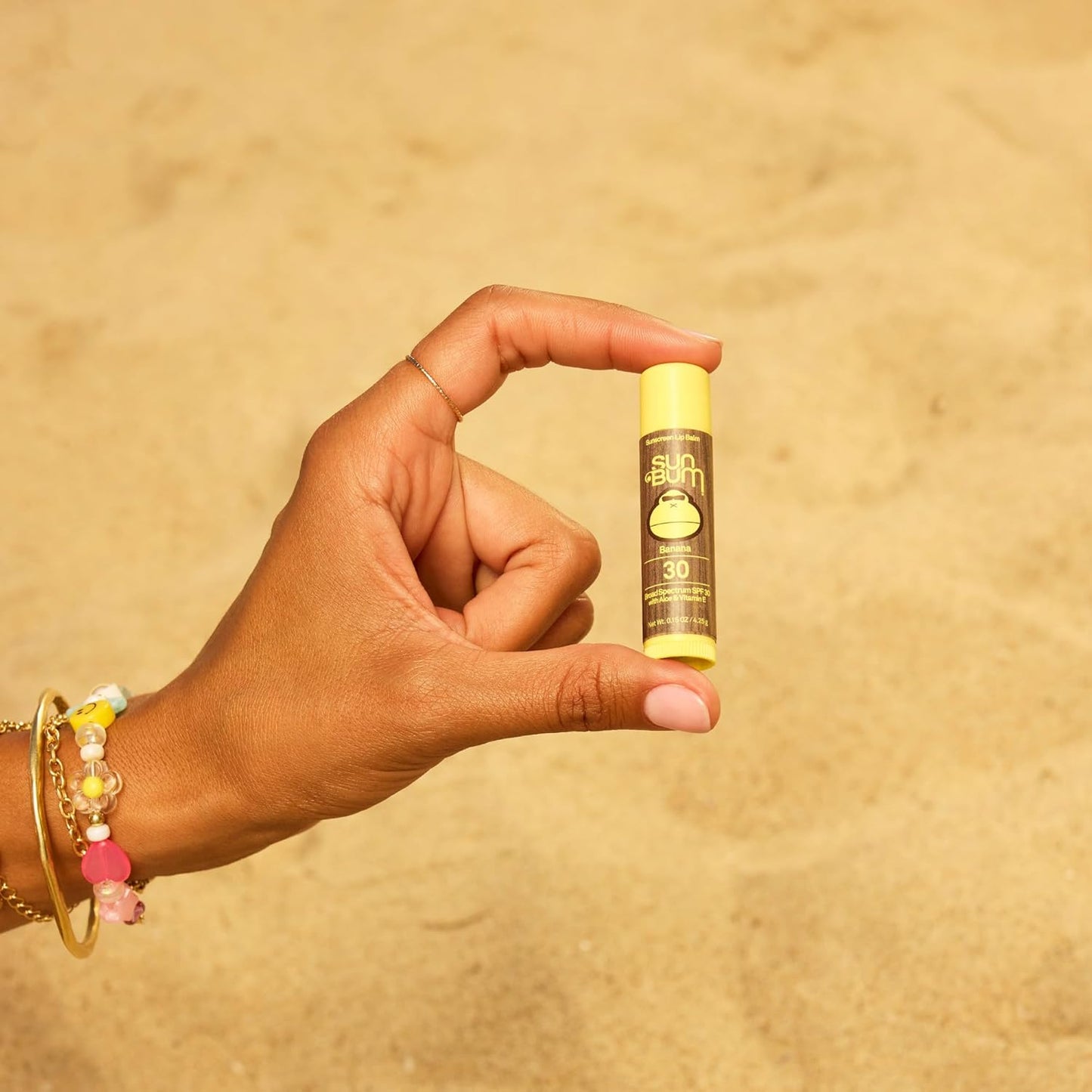 Sun Bum 润唇膏,香蕉味,SPF 30,1 支装,广谱 UVA/UVB 防护,低致敏性,不含防腐剂,不含麸质,纯素