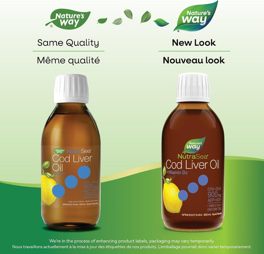 NutraSea +D Cod Liver Oil Zesty Lemon 200 ml