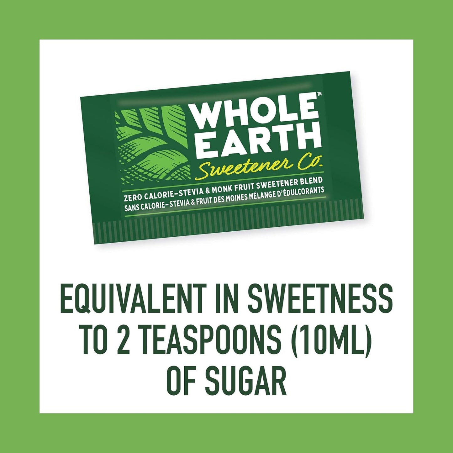 Whole Earth Sweetener Company 甜菊糖和罗汉果甜味剂、赤藓糖醇甜味剂、Sweet Leaf 甜菊糖包、糖替代品、天然甜味剂、80 粒装