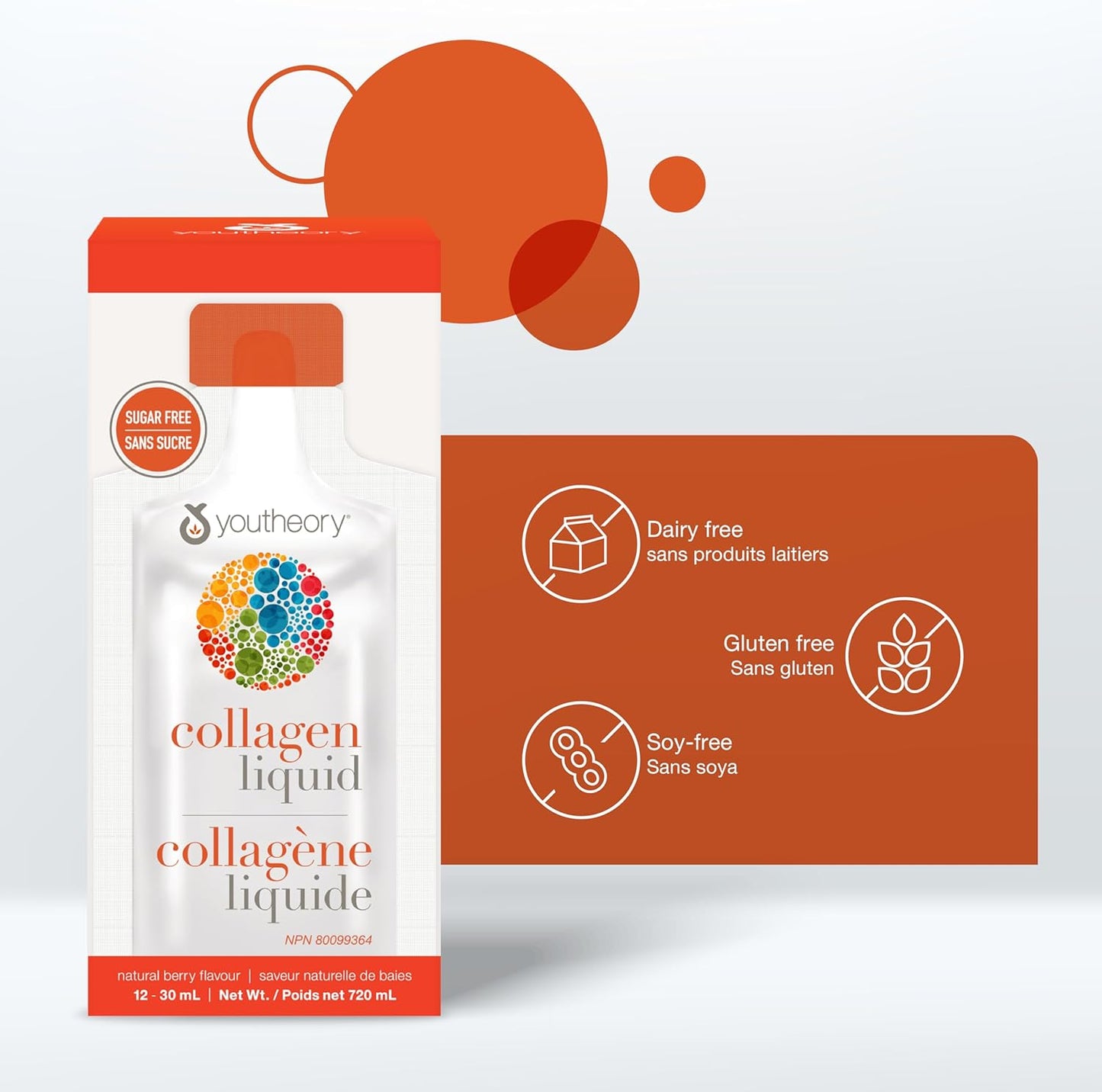 Youtheory Collagen Liquid Natural Berry Flavour, 12 Single Serving Packets, Hydrolyzed Collagen. Supports Hair, Skin, and Nails. Helps Reduce Fine Lines and Eye Wrinkles in 28 Days
