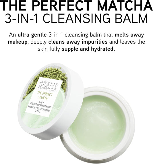 Physicians Formula The Perfect Matcha 3-in-1 Melting Cleansing Balm, 1.4 Ounce