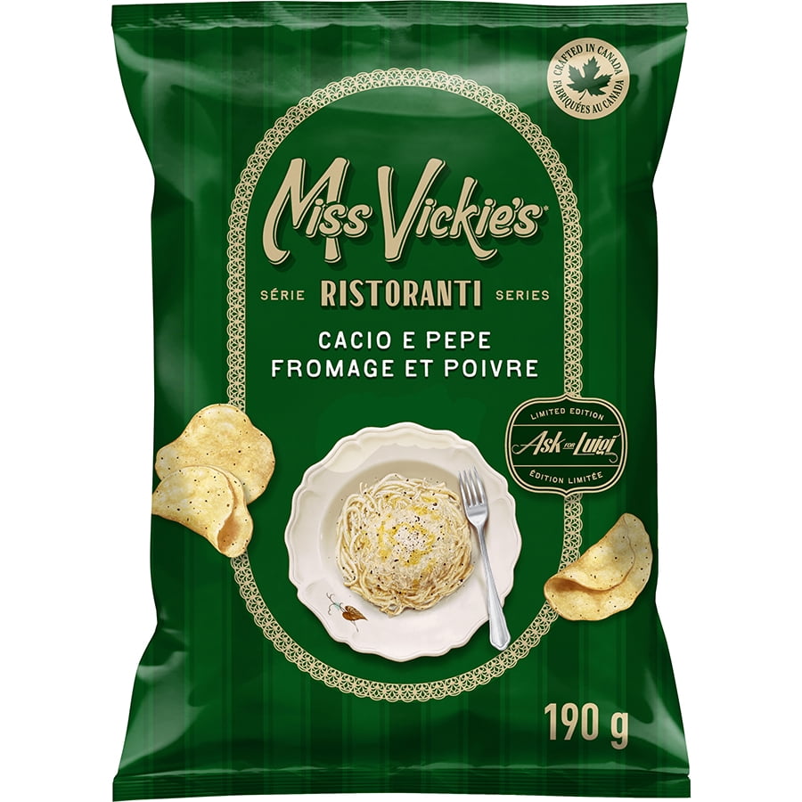 Miss Vickie's Cacio e Pepe 口味鍋煮洋芋片,190 公克。
