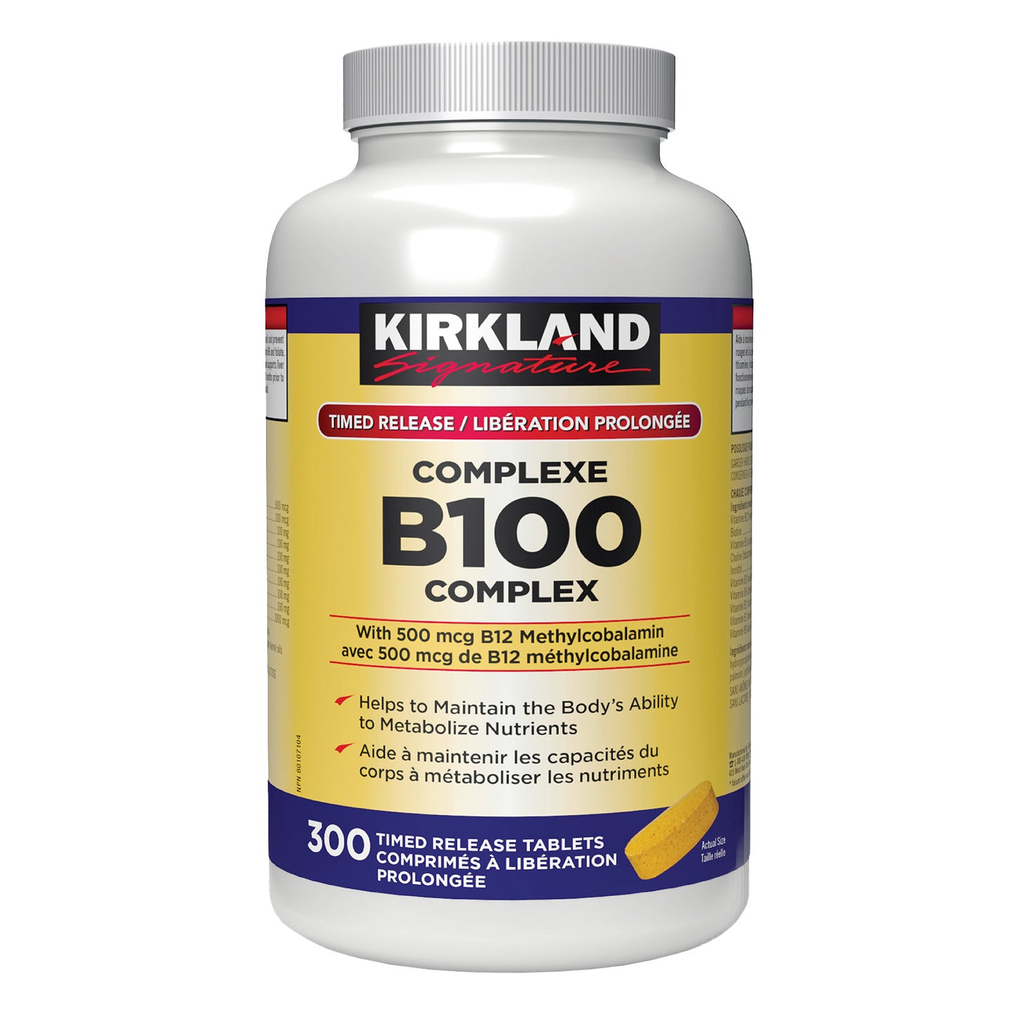Kirkland Signature緩釋維生素B100複合物,300片
