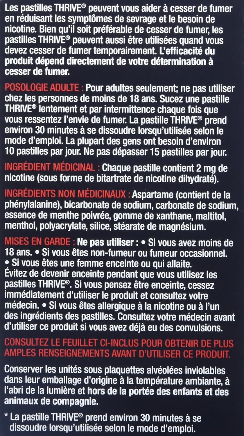 Thrive 尼古丁替代含片和口香糖(2 毫克),戒菸輔助套組 | 薄荷口味