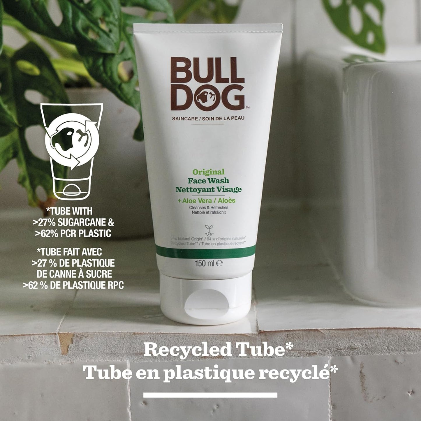 Bulldog Skincare Original Face Wash and Cleanser for Men, 150 mL
