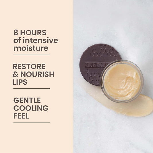 Burt's Bees 100% 天然夜間強效唇部護理,超強調理唇部護理 - 0.25 盎司
