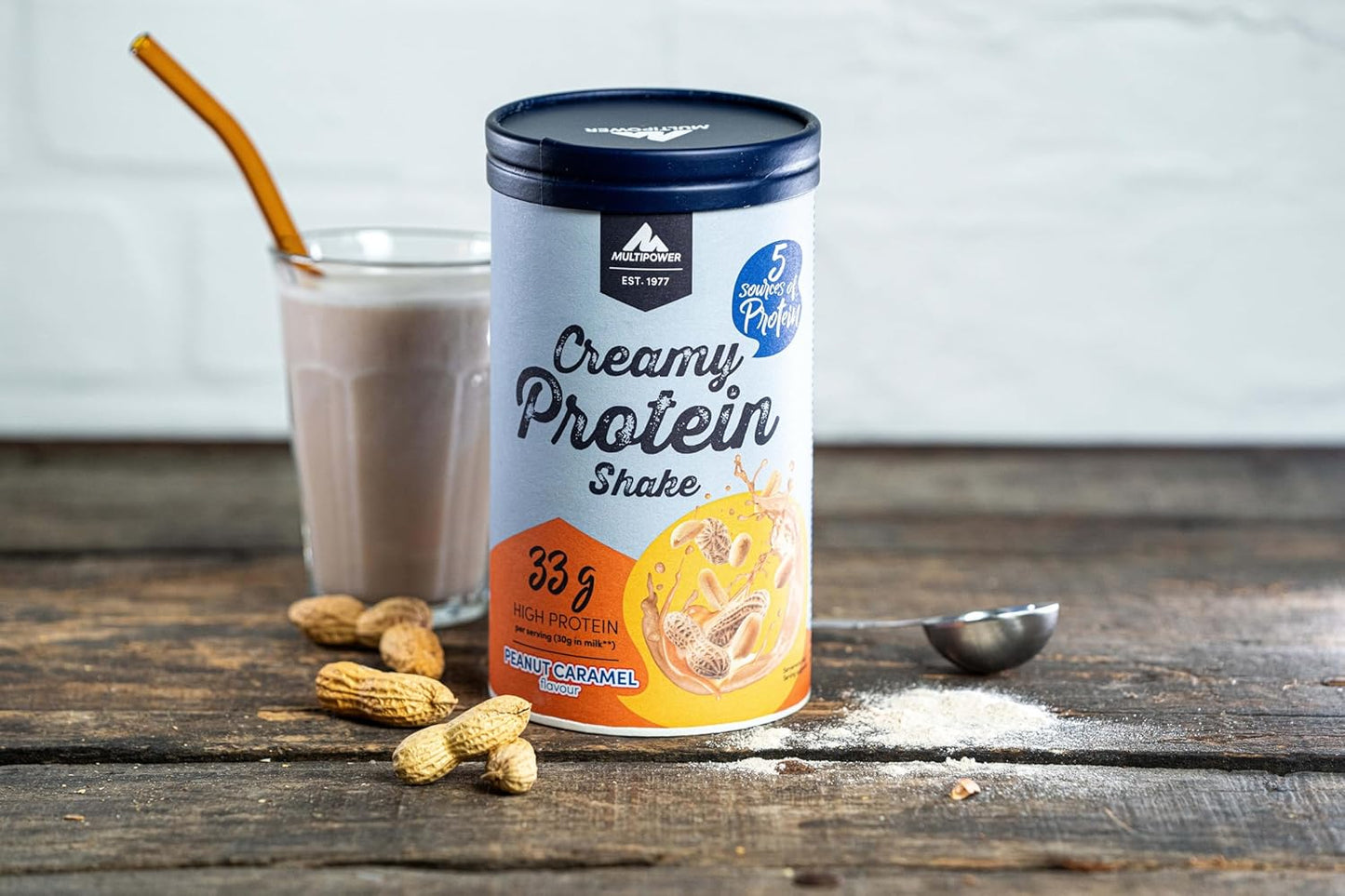 Multipower Creamy Protein Powder - Peanut Caramel Flavour - 420g