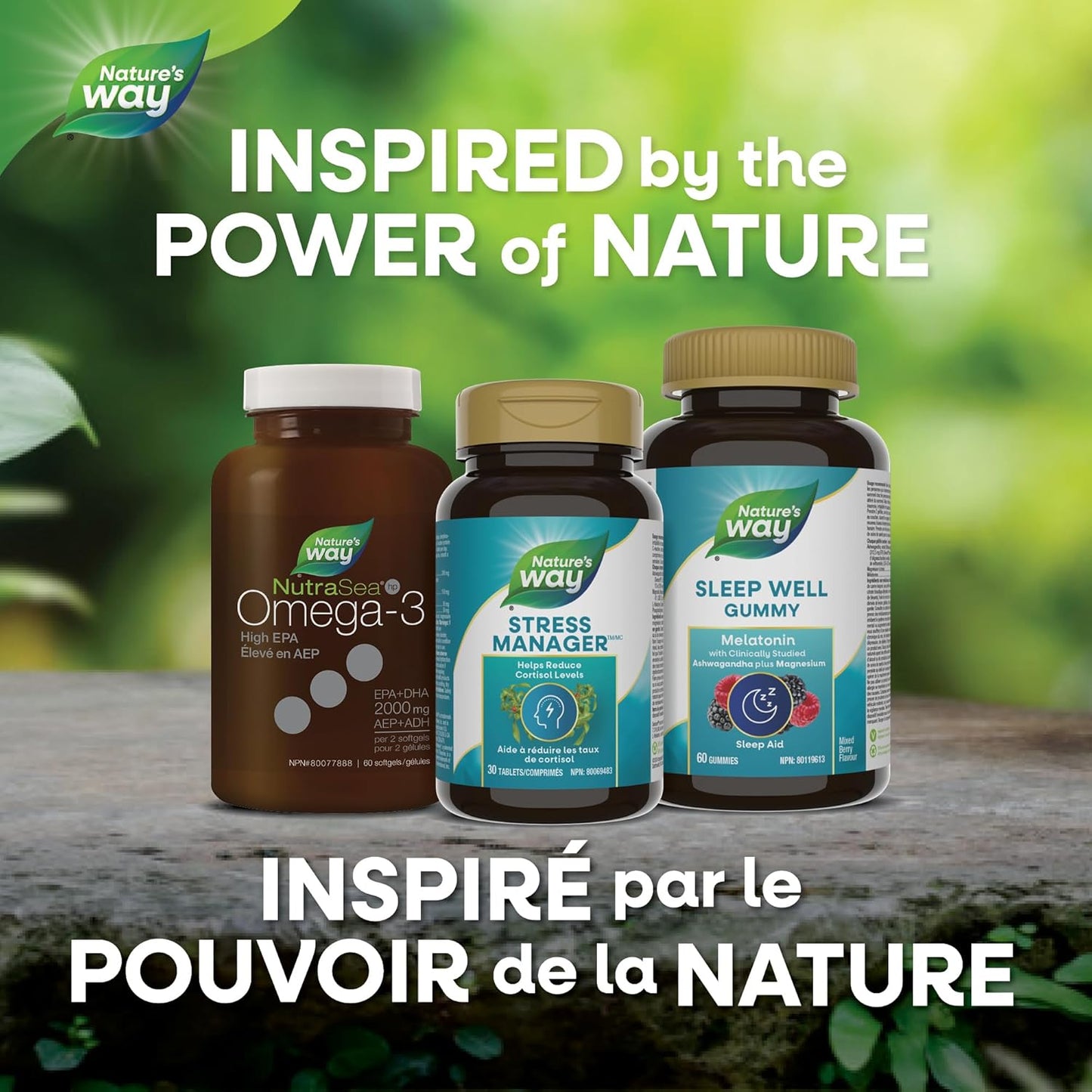 Nature’s Way 壓力管理 - 緩解壓力片,含南非醉茄、L-茶氨酸、厚朴和磷脂酰絲氨酸 - 減輕壓力、疲勞和失眠症狀 - 30 片素食片劑