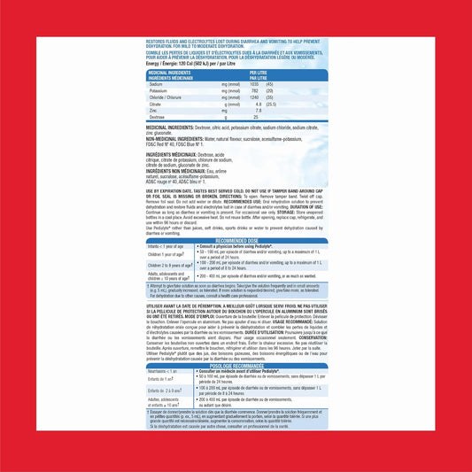 Pedialyte Electrolyte Oral Rehydration Solution, Strawberry, 1-L Bottle