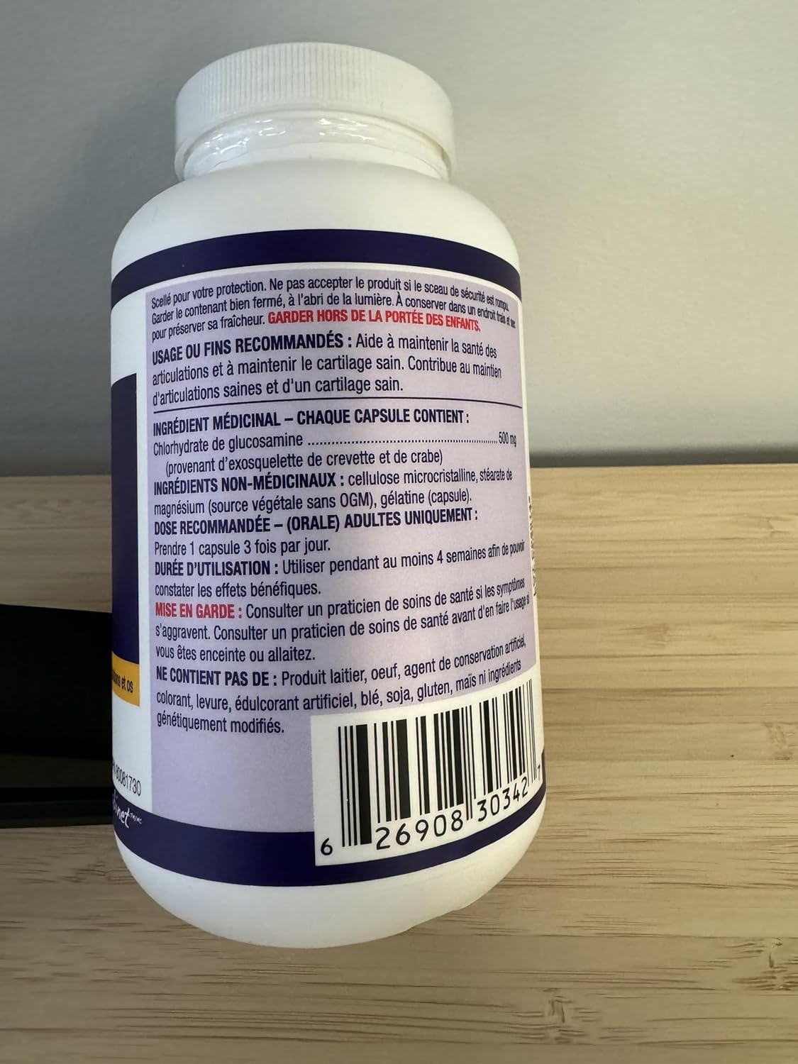 WESTCOAST NATURALS 鹽酸葡萄糖胺膠囊,200 粒