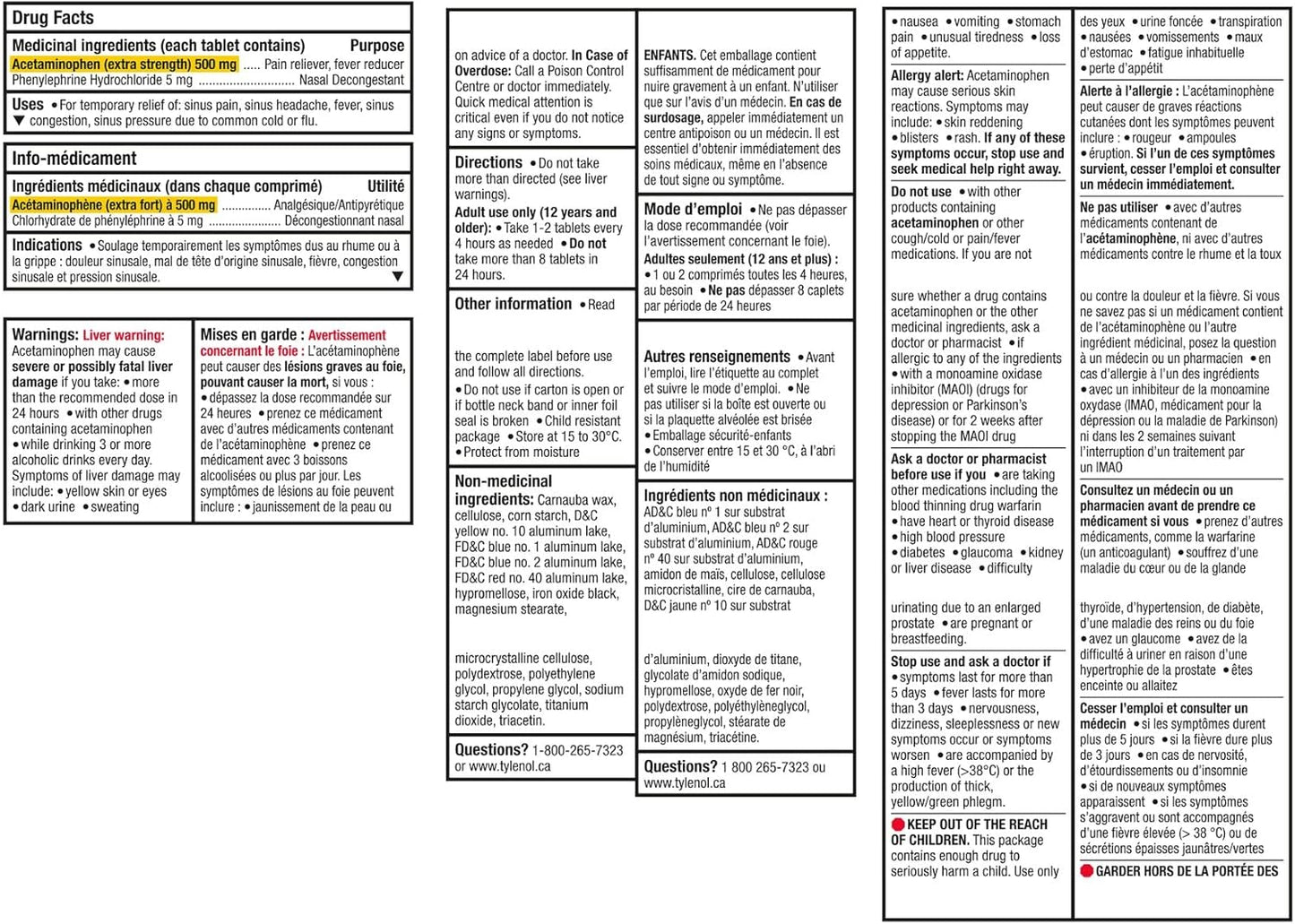 泰諾鼻竇加強型 eZ 片,緩解鼻竇充血和其他鼻竇症狀,日夜均可使用,方便裝,40 片