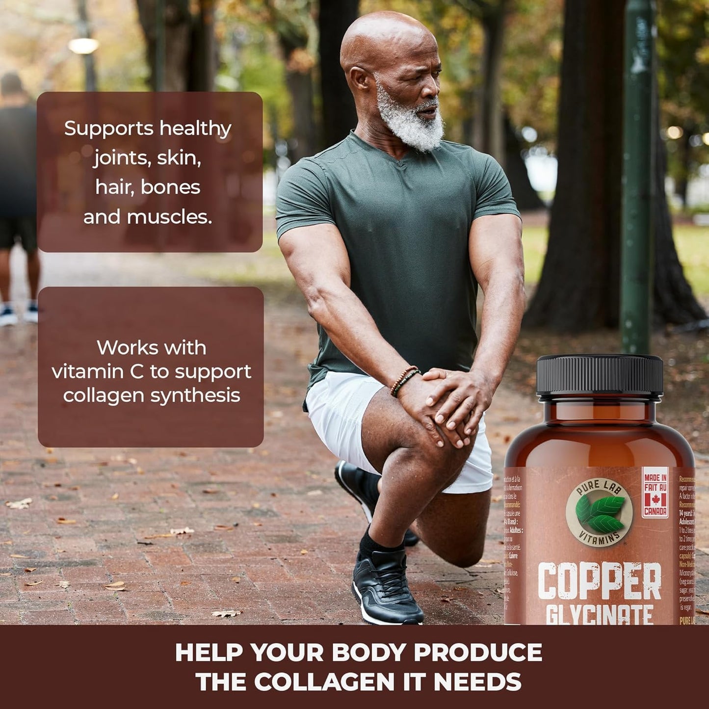 Pure Lab Vitamins 甘氨酸銅 1毫克 - 60 粒素食膠囊