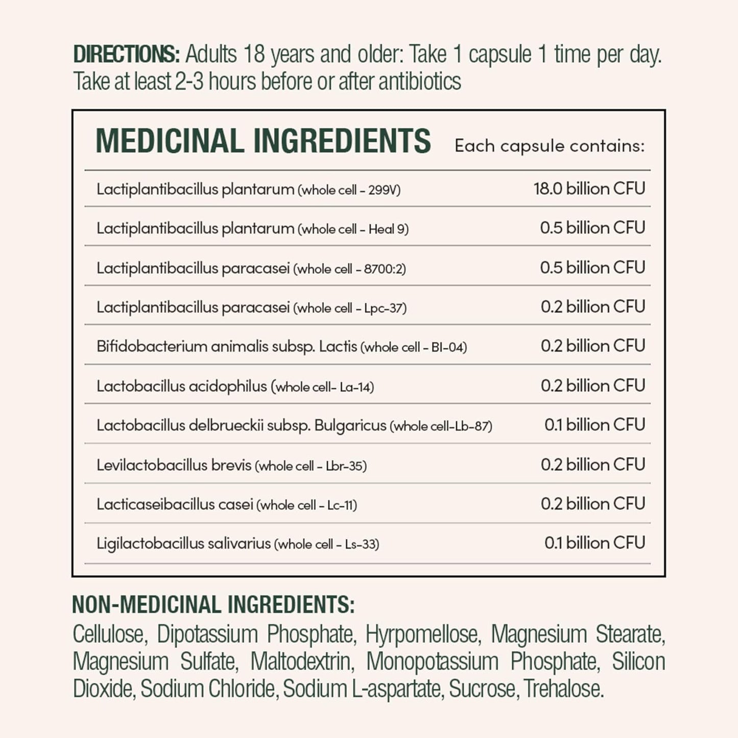自然之宝益生菌,200亿活性菌,消化支持,胶囊,30克