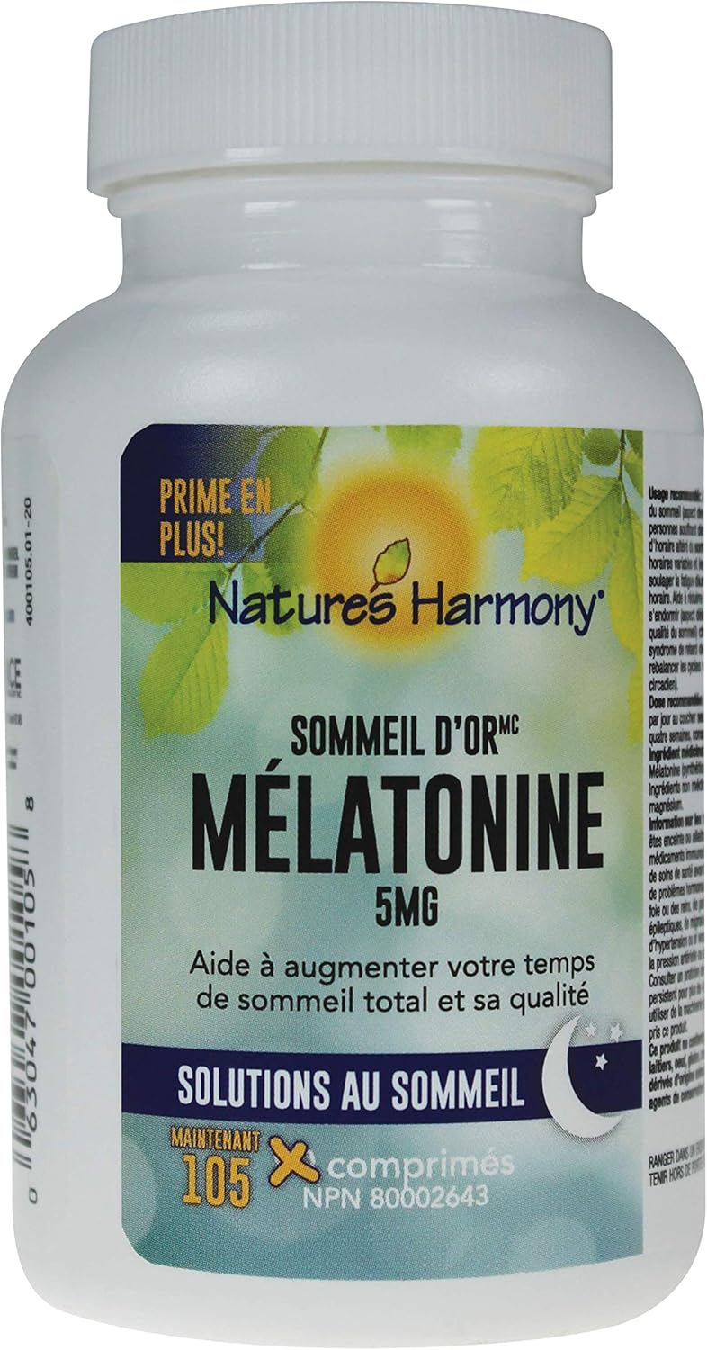 Nature’s Harmony® 强效褪黑素 5 毫克(105 片)